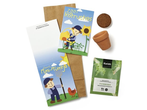 Mini tuintje - Gert - kindertraktatie - overzicht