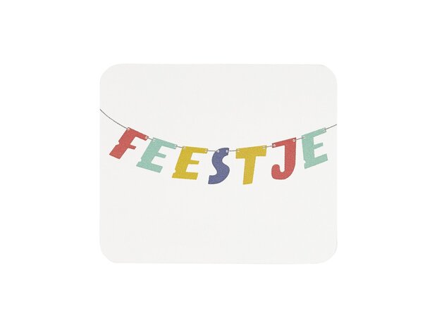 Kralenketting rijgen - feestje - kindertraktatie - label voorkant