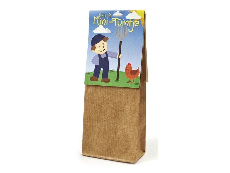 Mini tuintje - Gert - kindertraktatie - voorkant