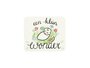 Wilde tulpen in organdi zakje -  een klein wonder - kindertraktatie - label voorkant