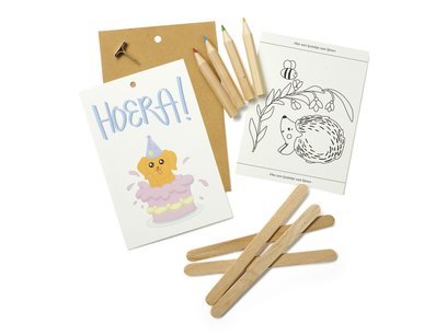 Hoera - Traktatie schilderij maken Hoera - Traktatie schilderij maken