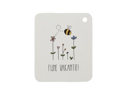 Label - Fijne vakantie! - 50x60 mm Label - Fijne vakantie! - 50x60 mm