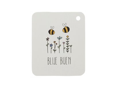 Label - Blije bijen - 50x60 mm Label - Blije bijen - 50x60 mm
