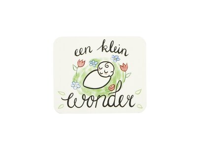 Label - Een klein wonder - 50x60 mm Label - Een klein wonder - 50x60 mm