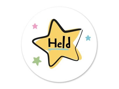 Stickervel - Held - 24 stuks Stickervel - Held - 24 stuks