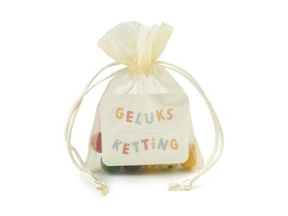 Geluksketting - Traktatie kralenketting rijgen Geluksketting - Traktatie kralenketting rijgen