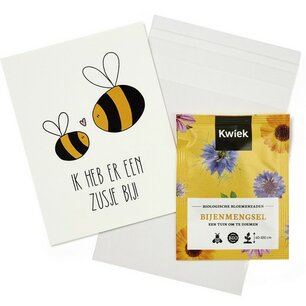 Ik heb er een zusje bij - Traktatie zaden in bioplastic zakje Ik heb er een zusje bij - Traktatie zaden in bioplastic zakje