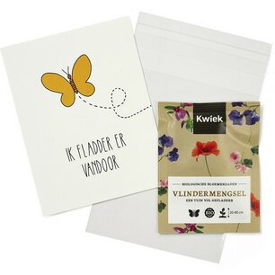 Ik fladder ervandoor - Traktatie zaden in bioplastic zakje Ik fladder ervandoor - Traktatie zaden in bioplastic zakje