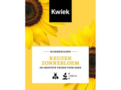 Reuzen zonnebloemenzaden - KWIEK Uitdeel zakjes Reuzen zonnebloemenzaden - KWIEK Uitdeel zakjes