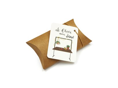 Ik bloei dankzij jou - Traktatie zaden in een gondeldoosje // Lotte Ik bloei dankzij jou - Traktatie zaden in een gondeldoosje // Lotte