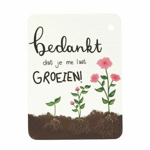 Label - Bedankt dat je mij laat groeien - 60x80 mm // Lotte Label - Bedankt dat je mij laat groeien - 60x80 mm // Lotte
